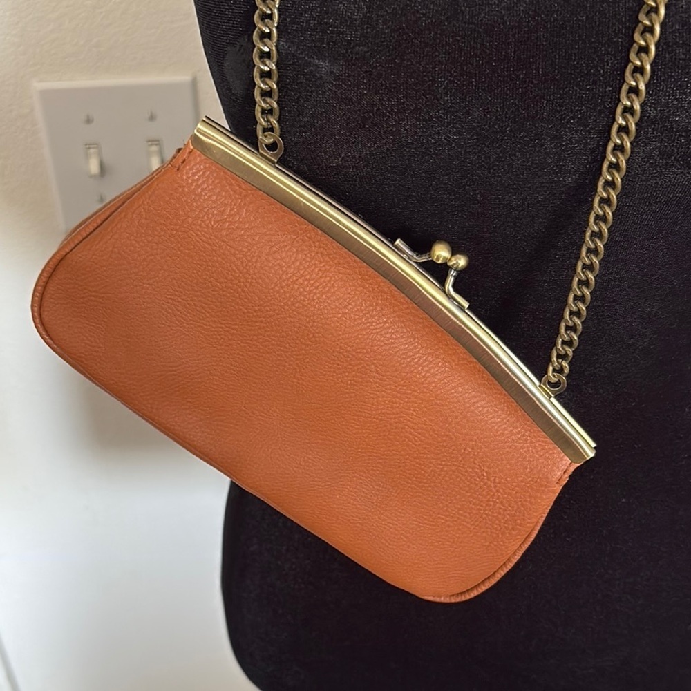 Universal Thread Tan Clutch with Chain Strap. - Picture 3 of 13
